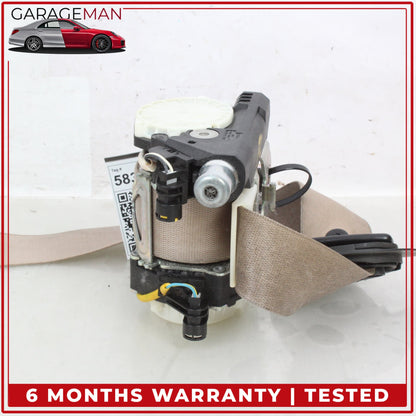2010-2016 Porsche Panamera 970 Front Left Driver Side Seat Belt Beige OEM