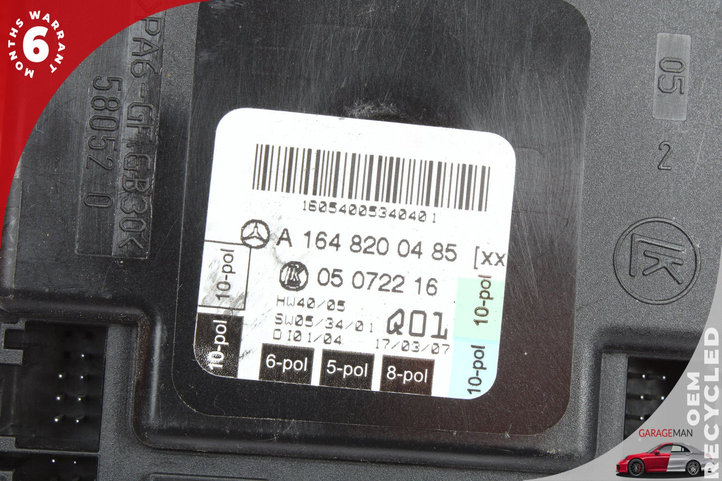 2006-2013 Mercedes W164 ML350 Front Right Door Control Module 1648200485 OEM