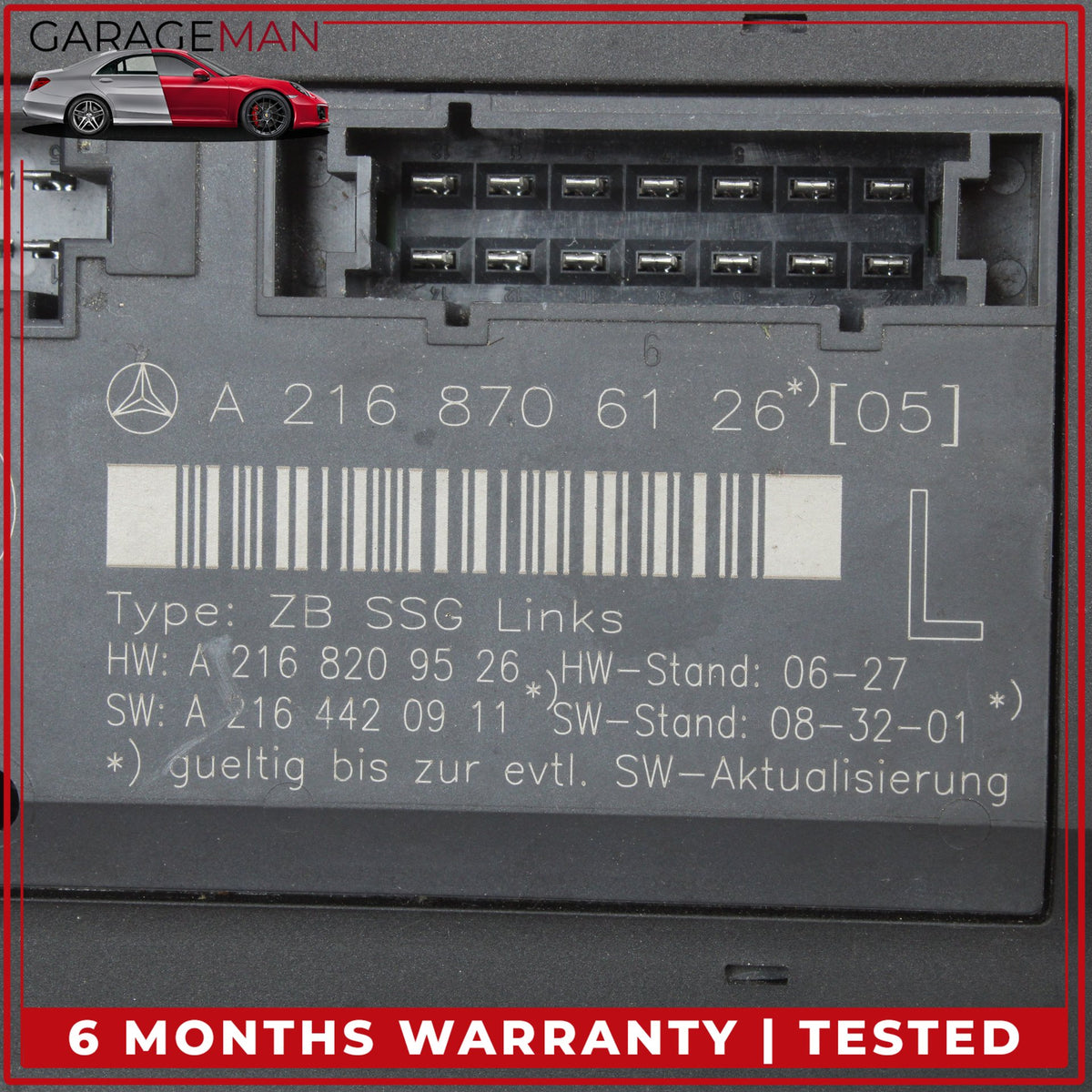 2007-2014 Mercedes W216 CL550 Front Right Seat Control Module 2168706226 OEM