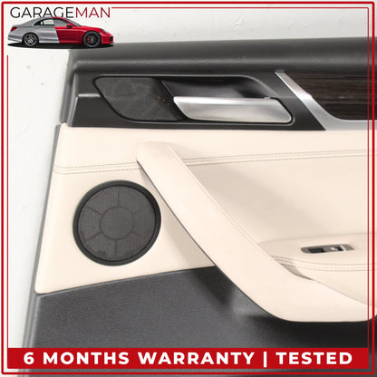 2011-2017 BMW X3 F25 SUV Rear Right Side Interior Door Trim Panel Beige OEM