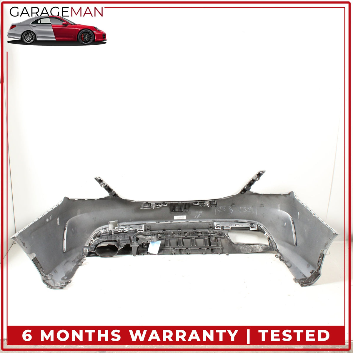2015-2018 Mercedes-Benz C300 W205 Sport Rear Bumper Cover Assembly Silver OEM