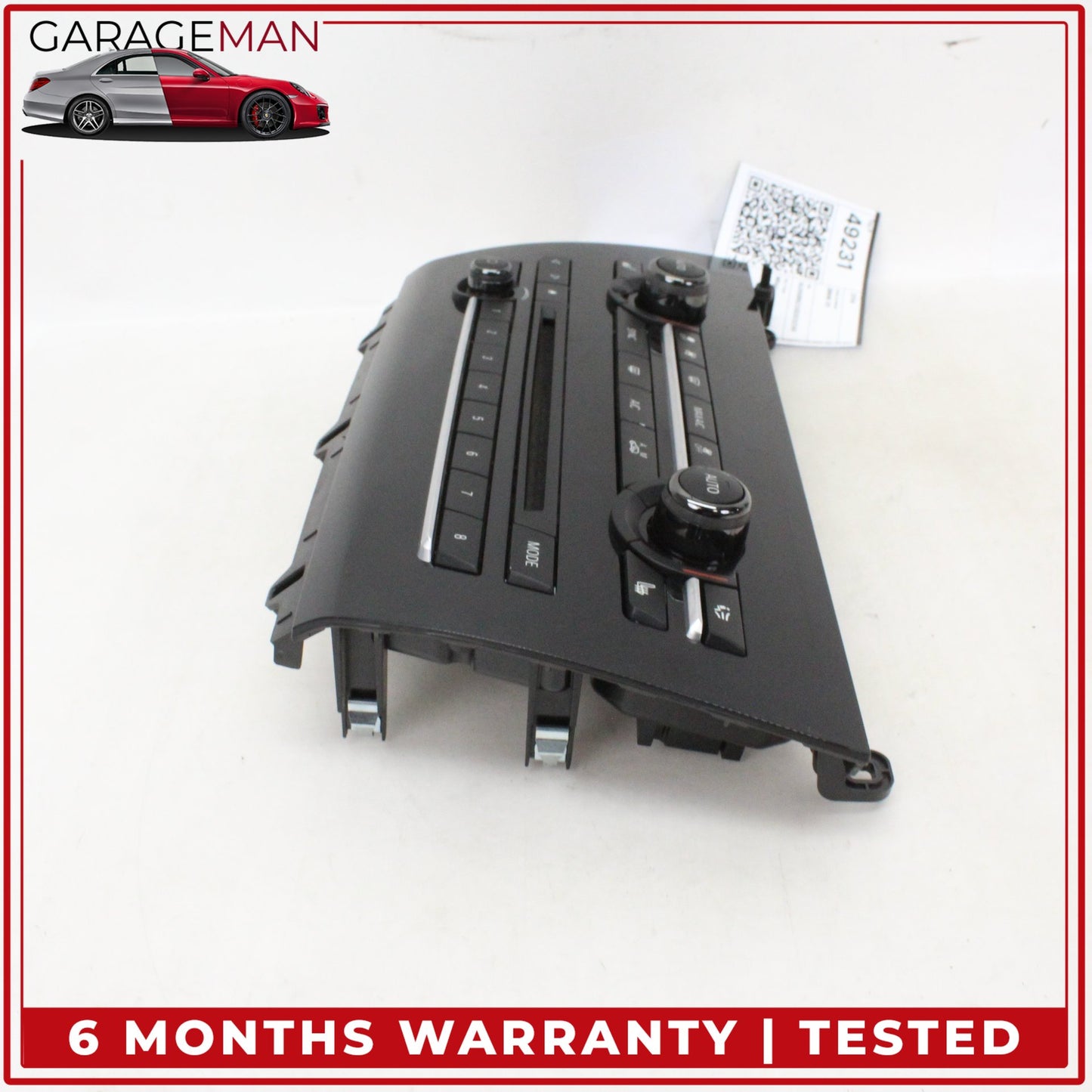 2014-2018 BMW X5 Front AC Climate Control Audio Radio Switch Panel 9321724 OEM