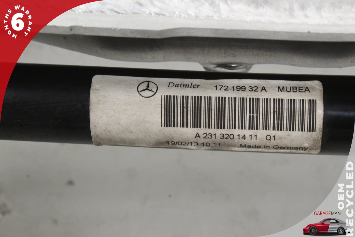 2013-2020 Mercedes-Benz SL550 R231 Convertible Crossmember K-Frame 231620014 OEM