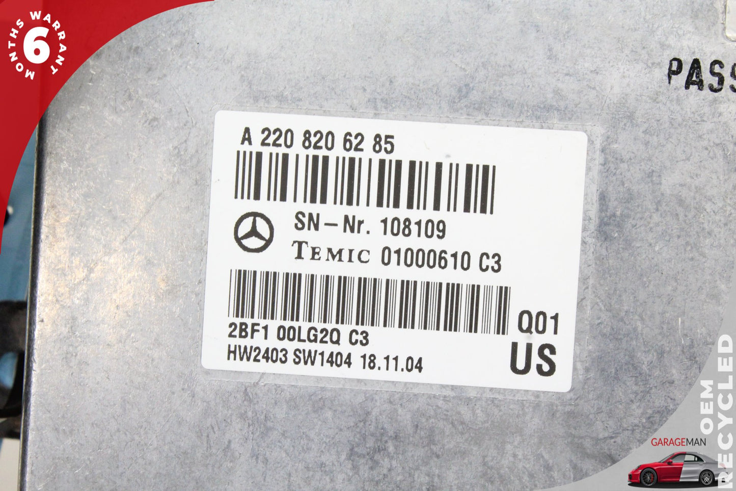 03-06 Mercedes-Benz SL500 R230 Voice Control Module 2208206285 Genuine