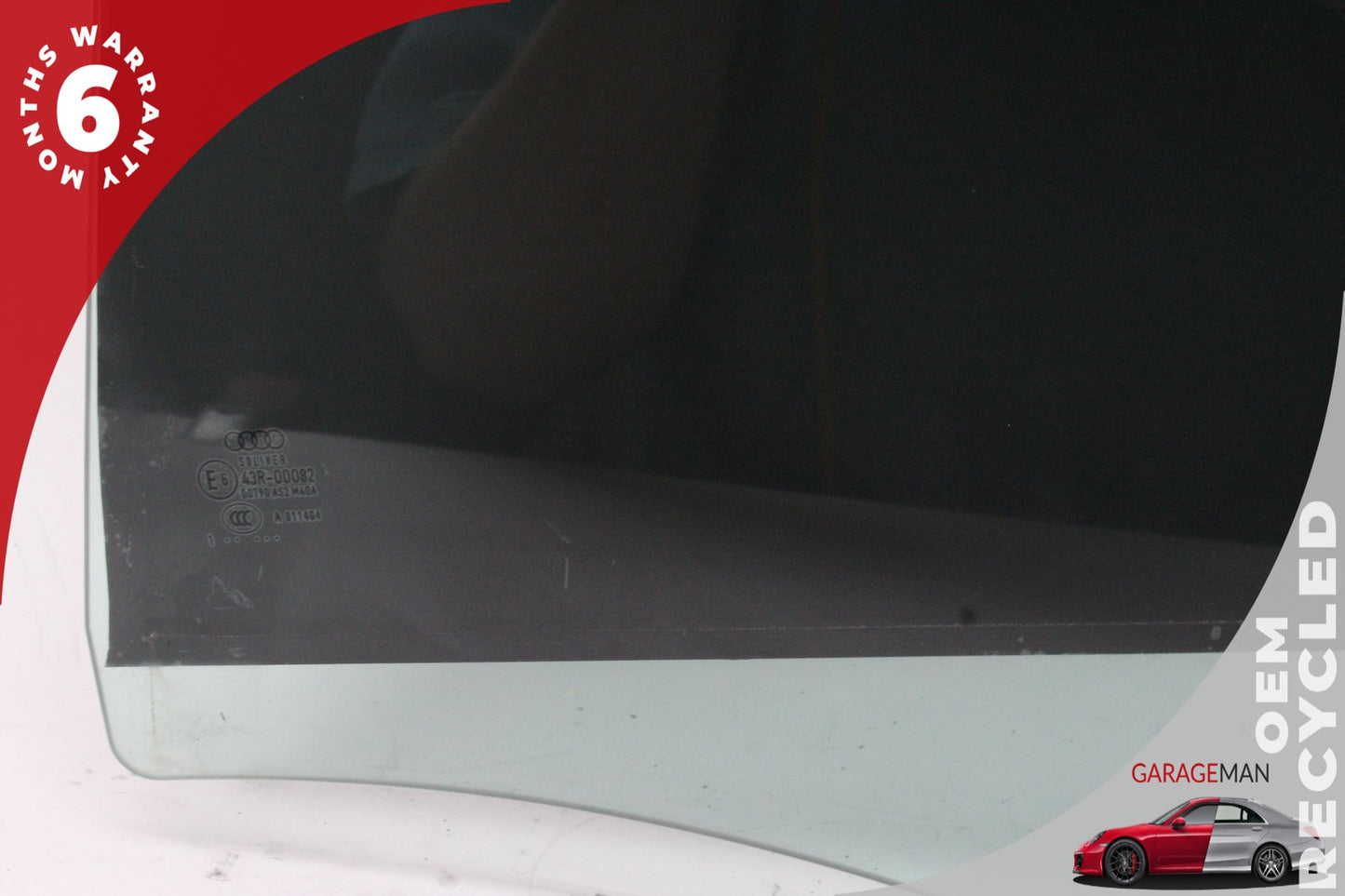 2012-2018 Audi A6 S6 Rear Left Driver Side Door Window Glass 43R00082 OEM