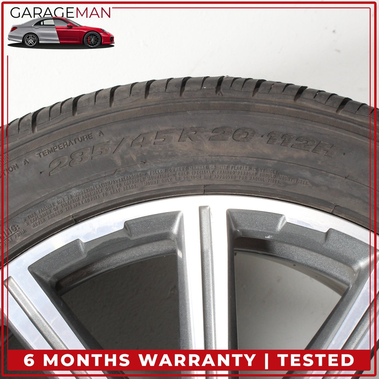 2017-2025 Audi Q7 SQ7 10 Spoke Wheel Rim w/ Tire 9JX20H2 ET33 4M0601025AD OEM