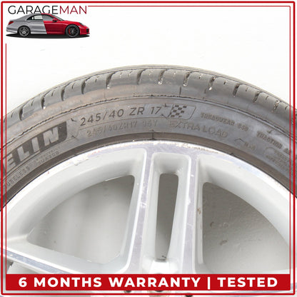 2011-2013 Mercedes W204 C250 Rear Wheel Rim w/ Tire 8.5JX17H2ET58 2044019702 OEM