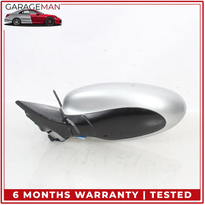 1999-2005 Porsche 911 Carrera 996 Left Door Rear View Mirror Silver Metallic OEM
