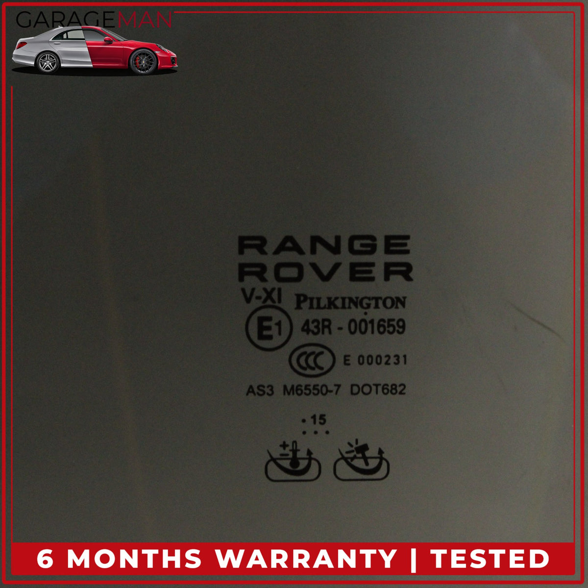 2013-2022 Land Rover Range Rover L405 Rear Left Window Glass CK5225713BB OEM
