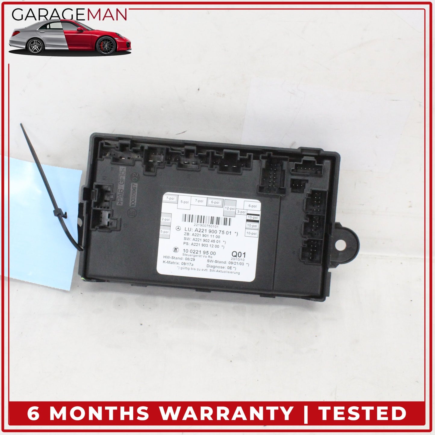 2007-2013 Mercedes W221 S400 Front Right Side Door Control Module 2219007501 OEM