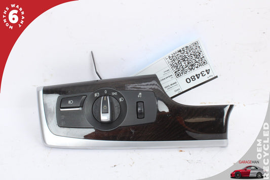 2011-2016 BMW 550i F10 Left Dashboard Headlight Switch w/ Trim