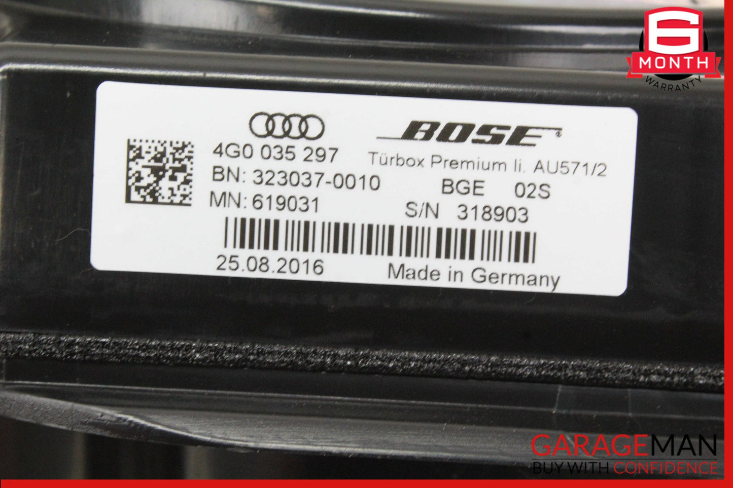 2012-2018 Audi A6 A7 Front Left Side Door Audio Subwoofer Speaker 4G0035297 OEM