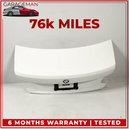 2014-2021 BMW 230i F22 Coupe Rear Trunk Lid Panel Assembly Alpine White OEM