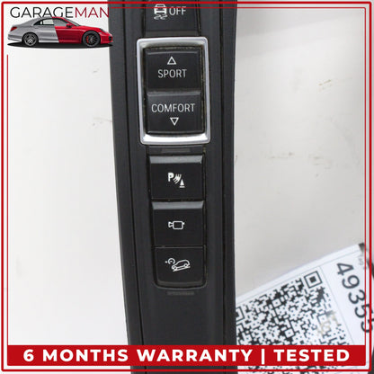 2014-2019 BMW X5 X6 iDrive Media Navigation Ceramic Knob w/ Switches & Trim OEM