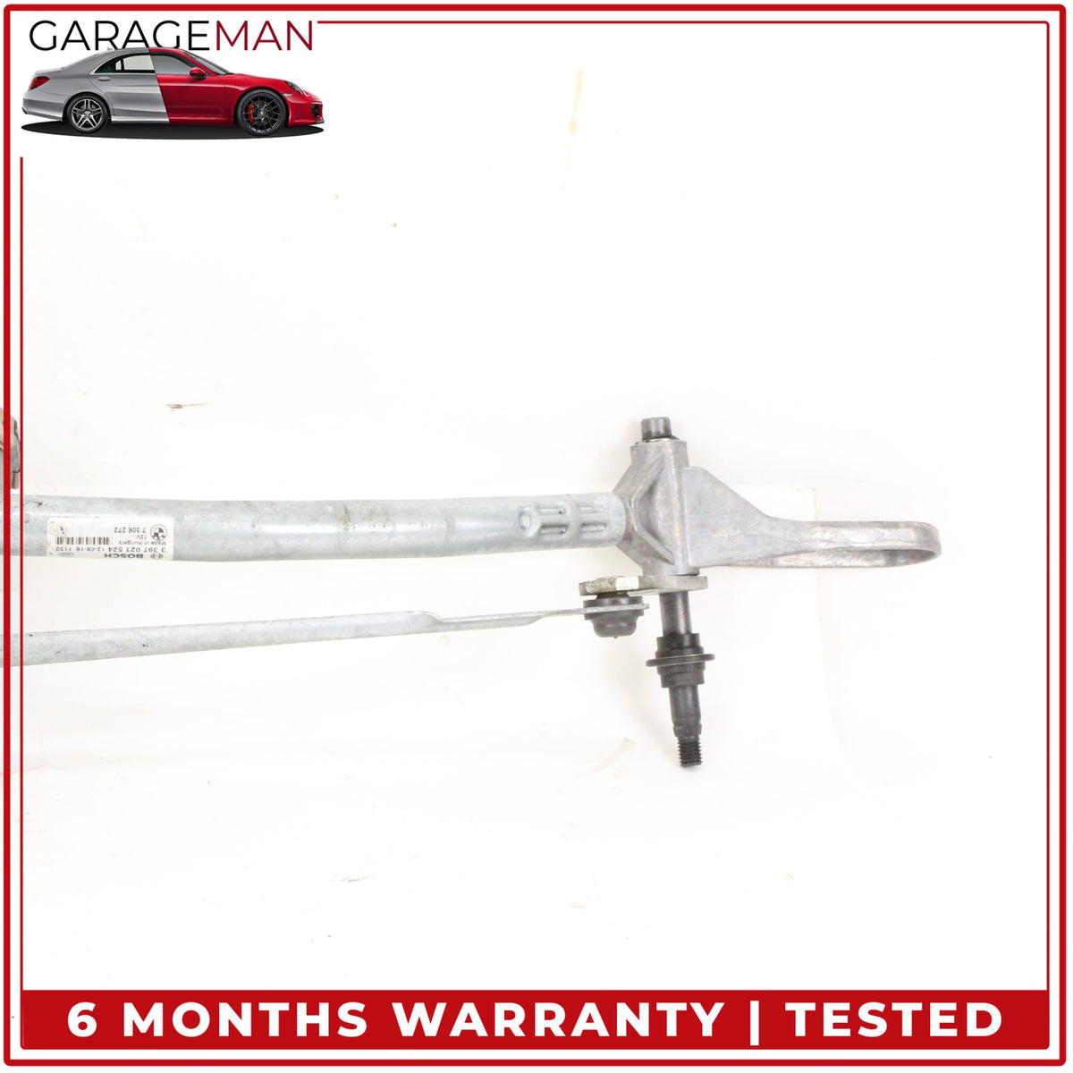 2013-2019 BMW 650i F06 Sedan Front Windshield Wiper Linkage w/ Motor 7306272 OEM
