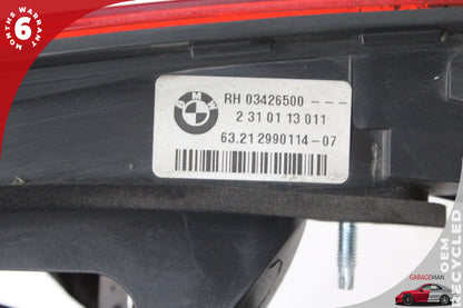 2012-2015 BMW X1 E84 Rear Right Passenger Side Inner Tail Light Lamp 2990114 OEM