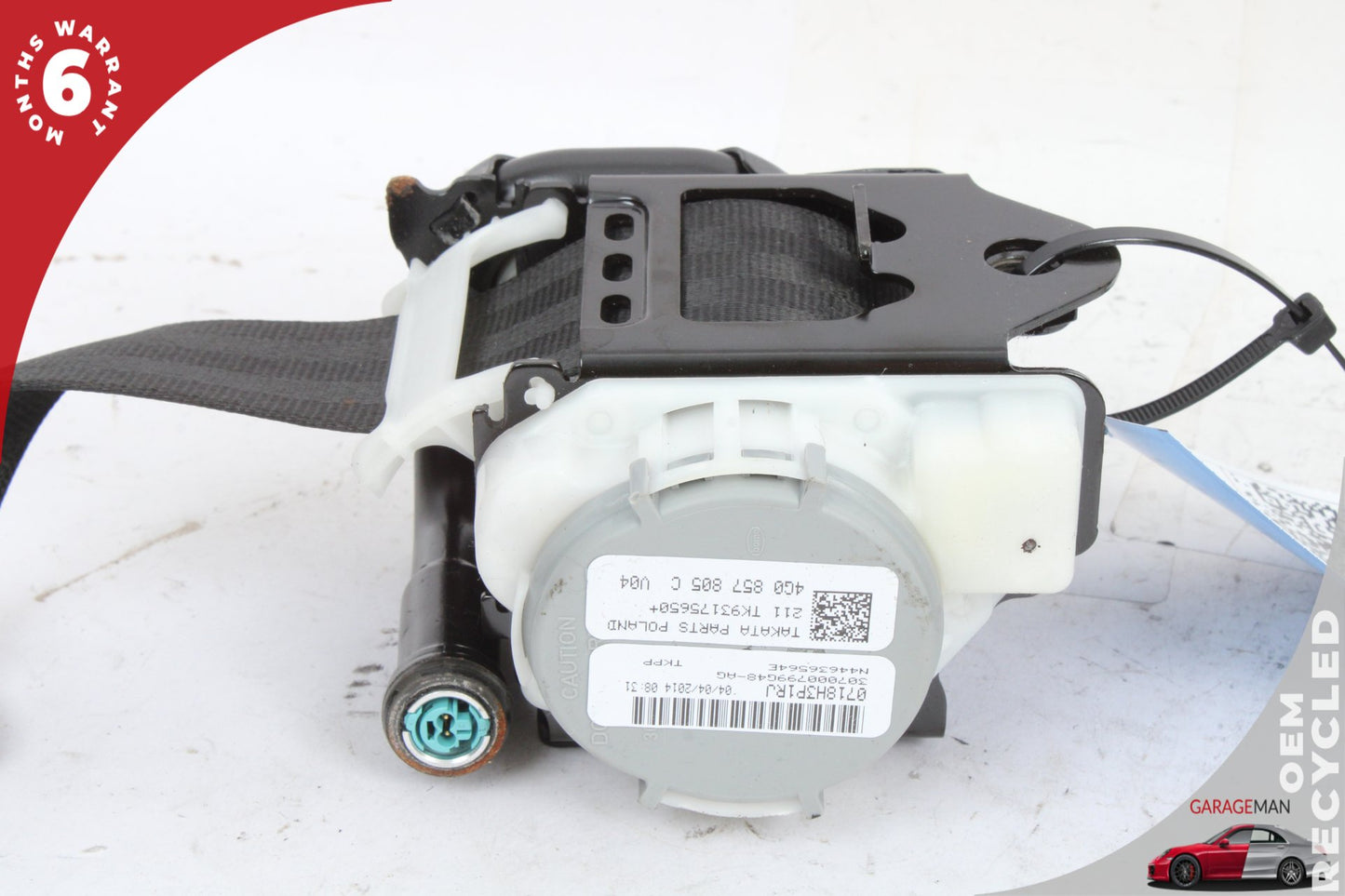 2012-2018 Audi A6 A7 Rear Left or Right Side Seat Belt Black 4G0857805C OEM