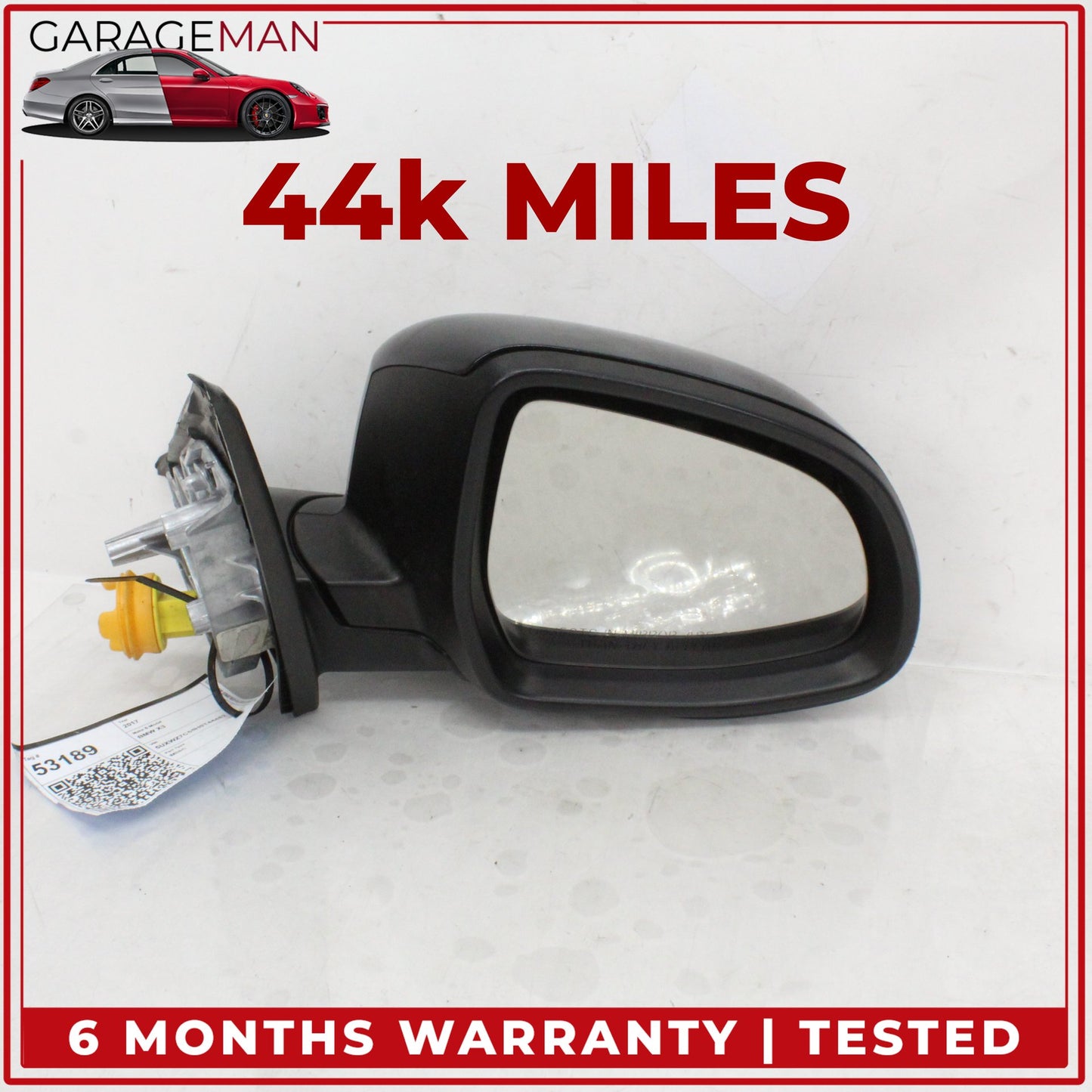 2014-2017 BMW X3 F25 Front Right Side Door Rear View Mirror Black 7395218 OEM