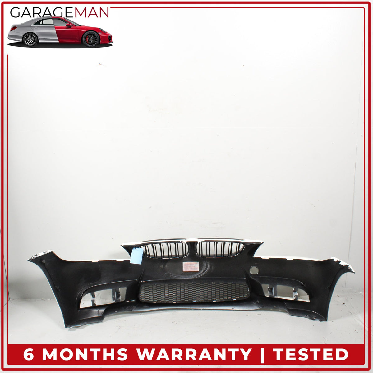 2006-2008 BMW 335i E90 M3 Style Front Bumper Cover Assembly w/ Grille Alpine White III