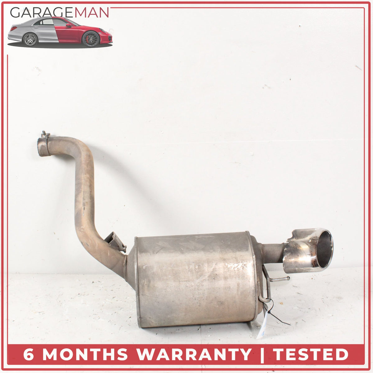 2013-2015 Jaguar XF X250 Exhaust Muffler Left and Right Side Set DX235230AB OEM