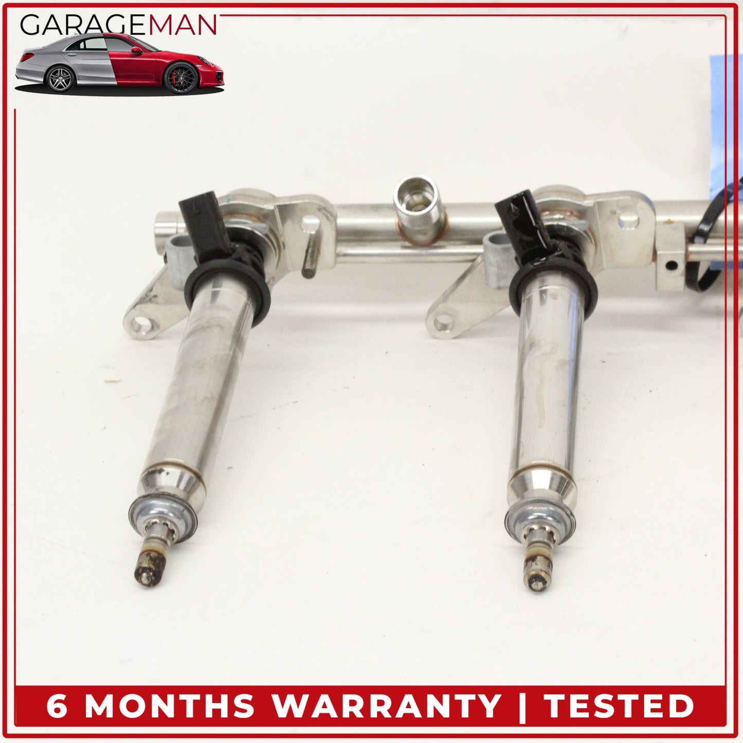 2011-2018 Mercedes W216 CL550 Fuel Injection Rail Line w/ Injectors Left Side