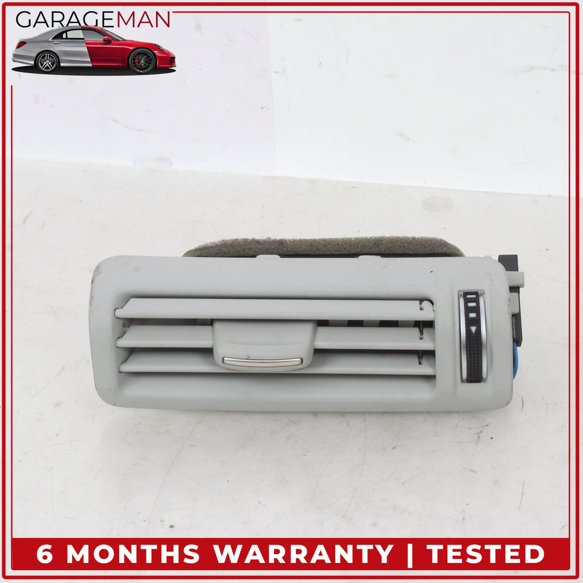 2011-2018 Audi A8 Rear Left and Right Side B Pillar AC A/C Air Vent Set Gray OEM