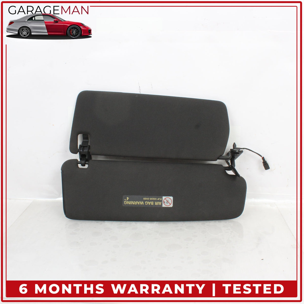 2007-2015 Audi Q7 4L SUV Front Left and Right Side Sun Visor Black 4L0857552 OEM