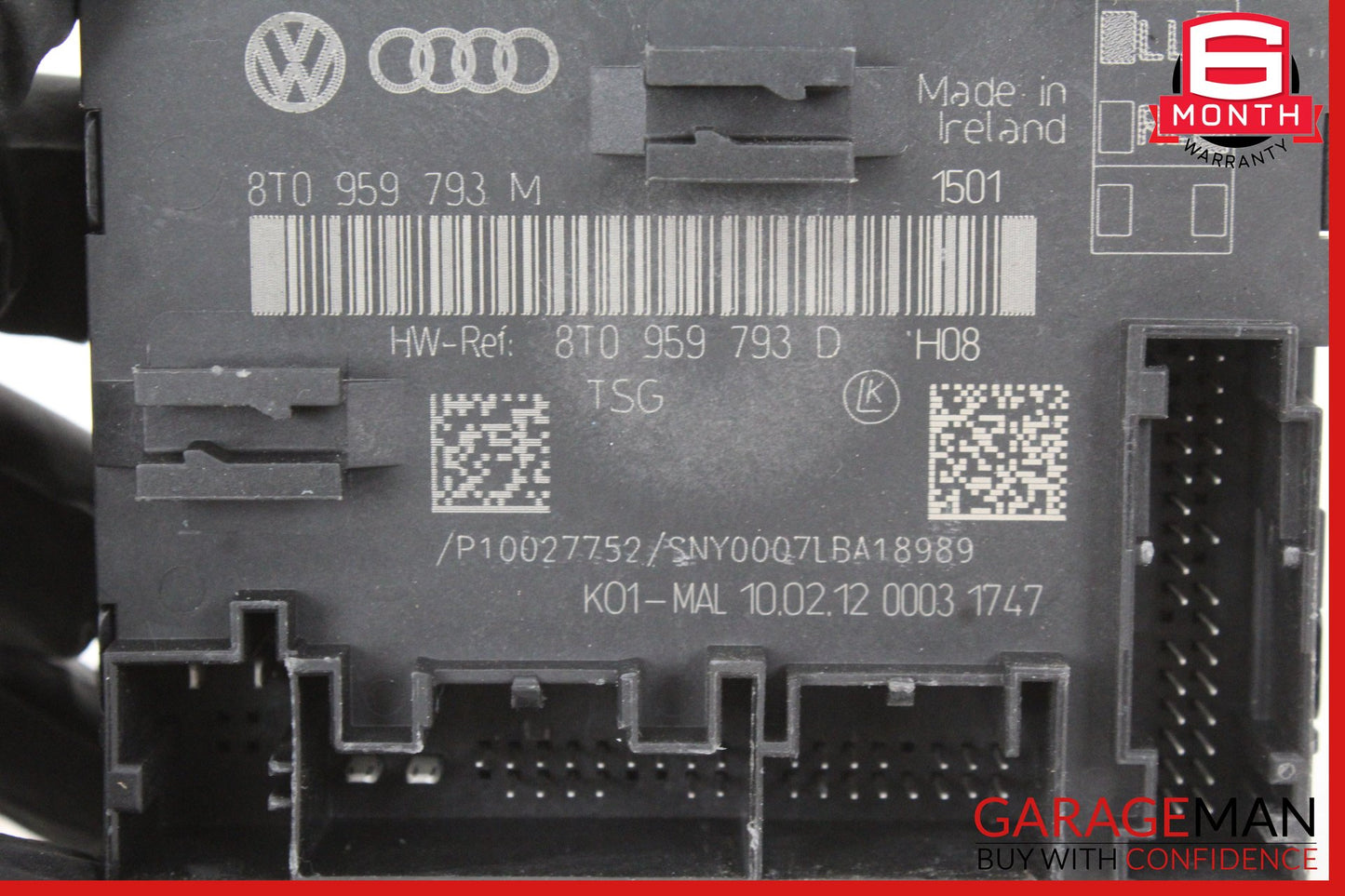 2009-2012 Audi A5 Front Left Driver Side Door Control Module Unit 8T0959793M OEM