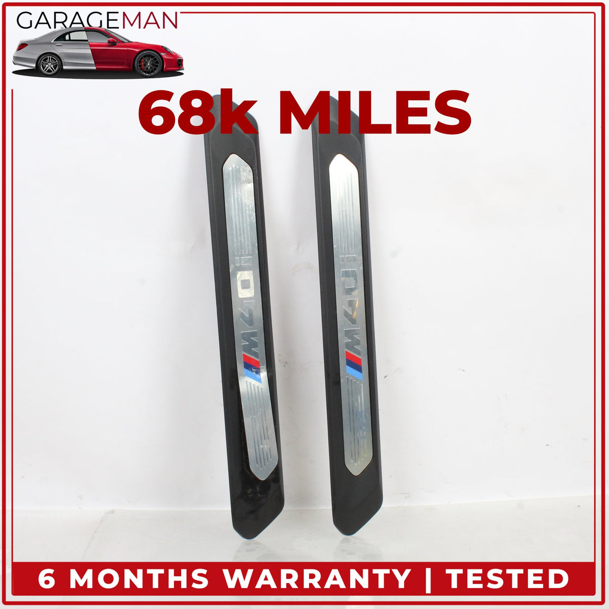2018-2024 BMW X3 G01 Front Left and Right Side Door Sill Scuff Plate 8089579 OEM
