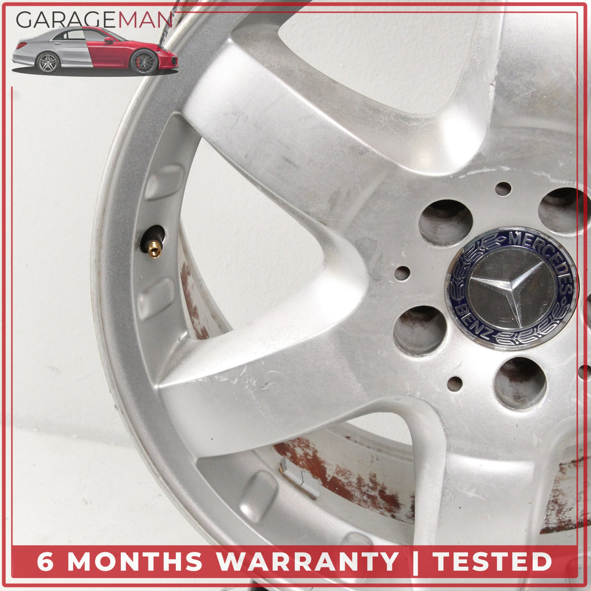 2002-2005 Mercedes W163 ML320 ML500 Front or Rear Wheel Rim 8.5JX17H2 ET52 OEM