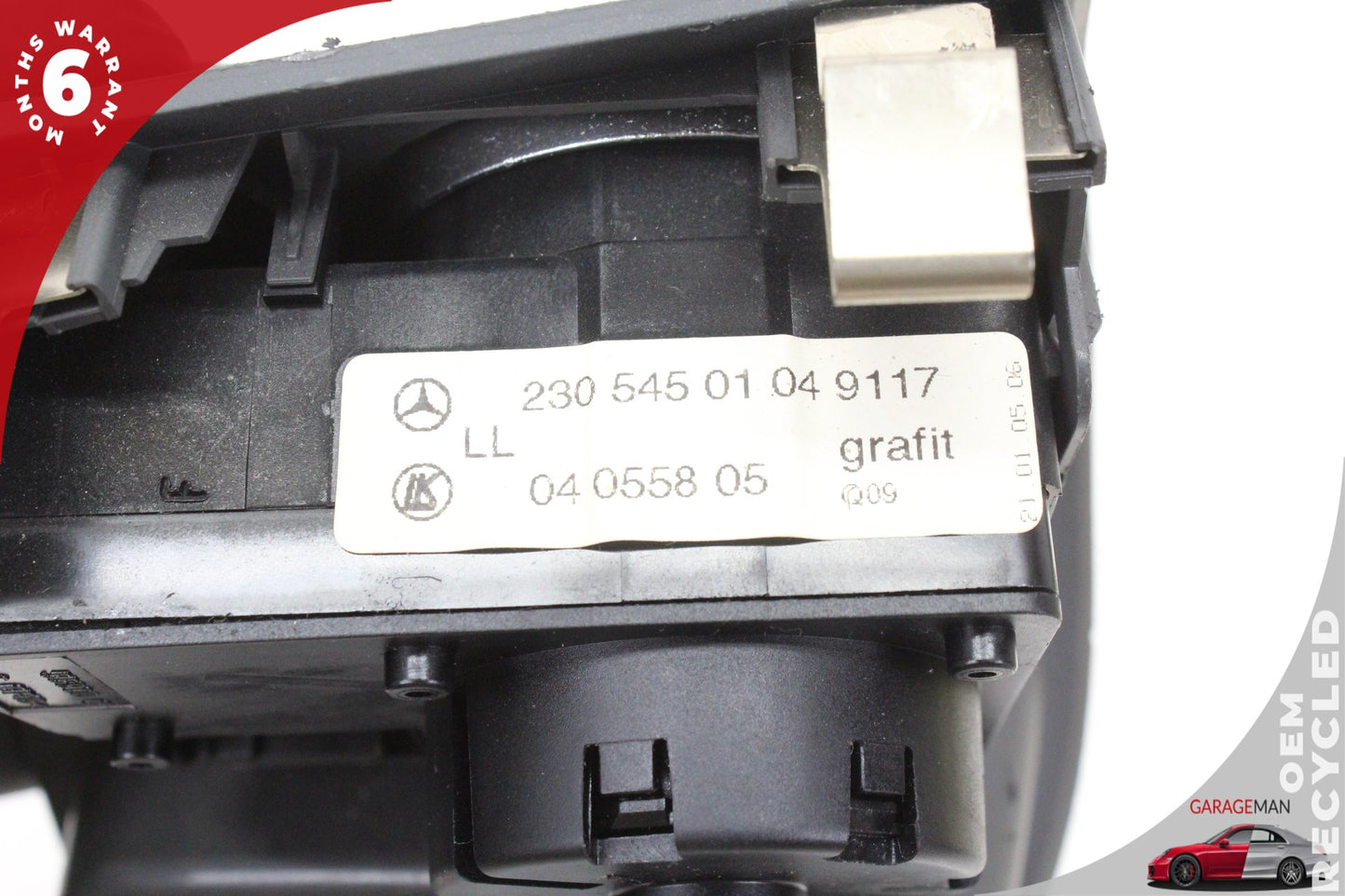 03-12 Mercedes SL500 R230 Headlight Switch Control 2305450104 Genuine