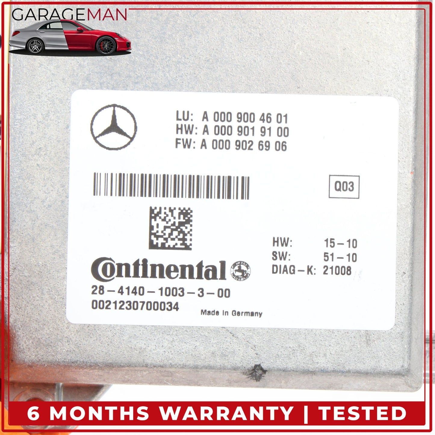 2007-2014 Mercedes-Benz CL550 W216 Coupe Adaptive Cruise Control Module Unit 0009004601 OEM