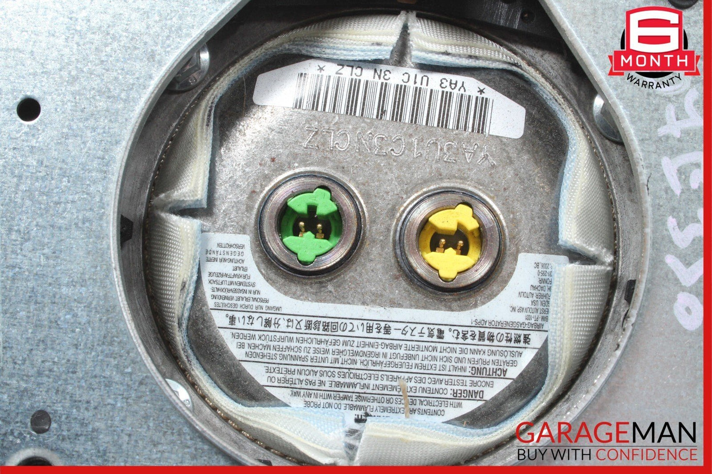 03-12 Mercedes E350 SL500 CLS500 G500 Steering Wheel Airbag Air Bag Black
