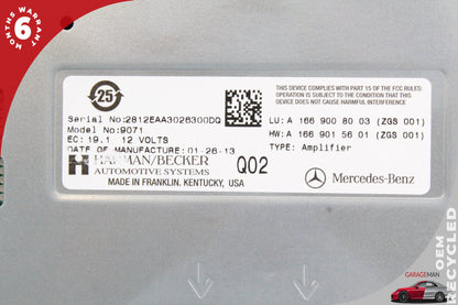 2012-2016 Mercedes-Benz GL450 X166 SUV Subwoofer Amp Amplifier Harman Becker 1669008003 Genuine