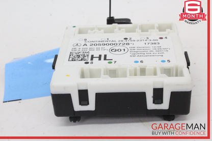 15-19 Mercedes-Benz C300 W205 Sedan Left Rear Door Control Module 2059000728 OEM