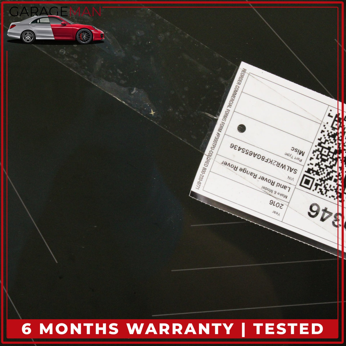 2014-2022 Range Rover Sport L494 Rear Right Quarter Window Glass DK6229600DC OEM