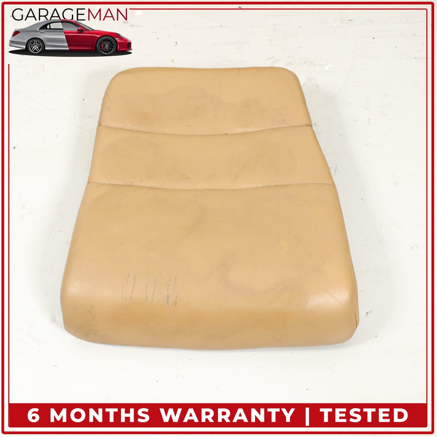 1999-2005 Porsche 911 996 Rear Upper and Lower Seat Cushion Beige Set OEM