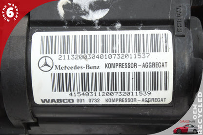 2000-2011 Mercedes W219 CLS500 Air Suspension Compressor Pump 2113200304 OEM