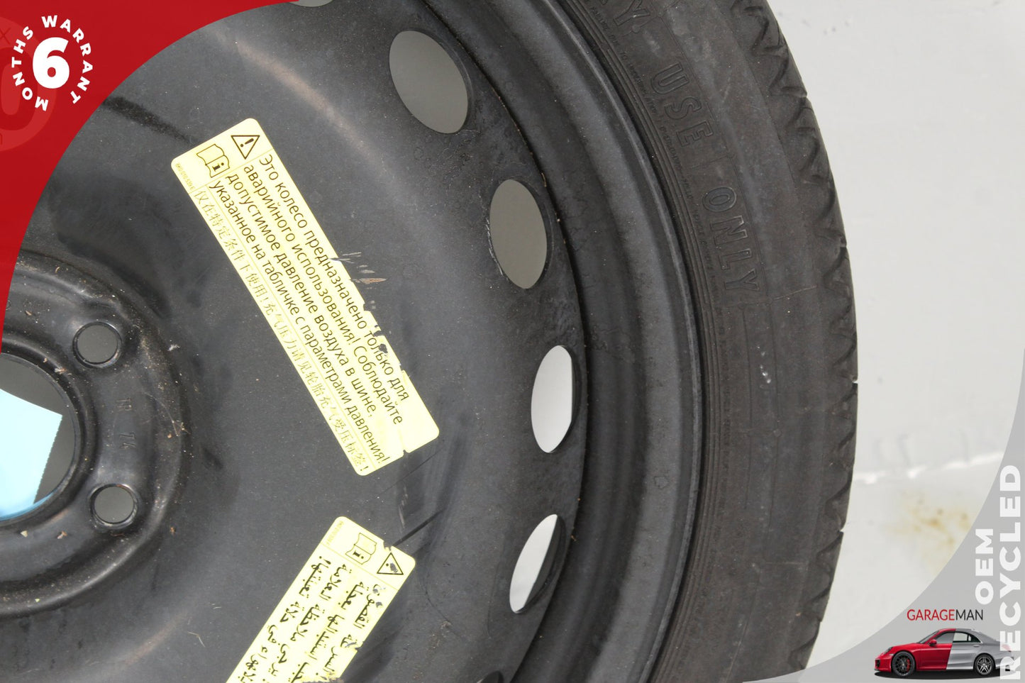 2012-2018 Audi A6 S6 RS7 Emergency Spare Tire Wheel Donut Rim 4G0601027 OEM