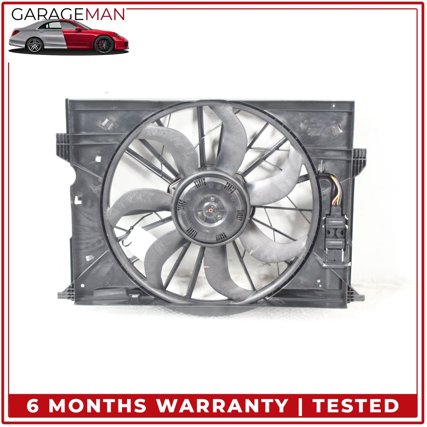 2006-2009 Mercedes W211 E350 Cooling Fan Blade w/ Shroud & Motor 2115001693 OEM