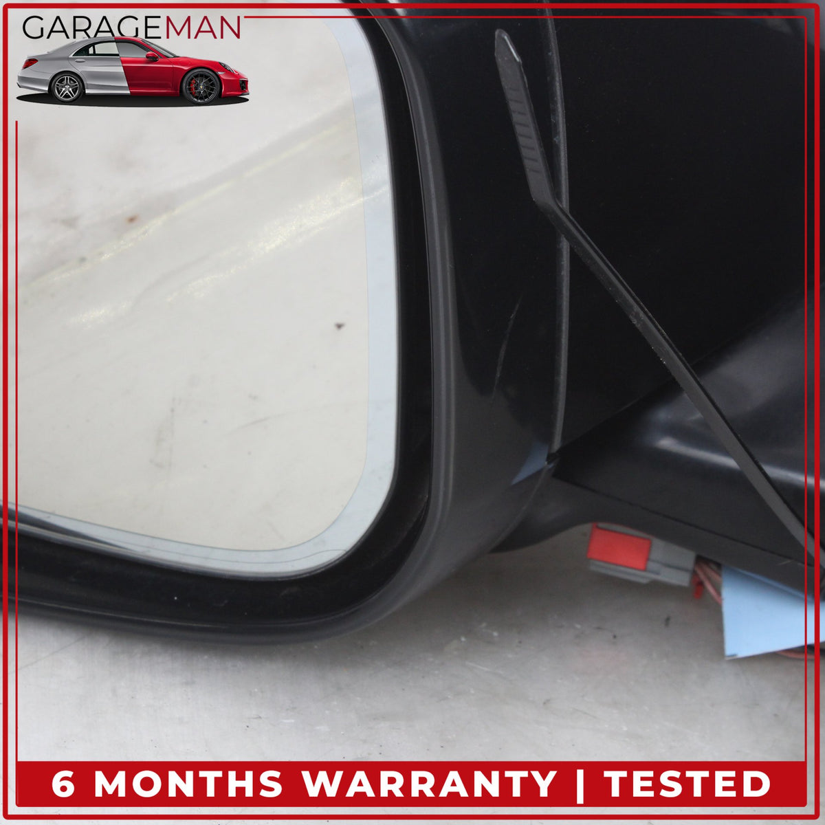 2010-2015 Jaguar XF X250 Front Left Side Door Rear View Mirror w/ Blind Spot OEM