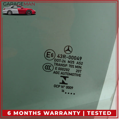 2017-2023 Mercedes S213 E400 Wagon Rear Left Side Window Glass 2137350300 OEM