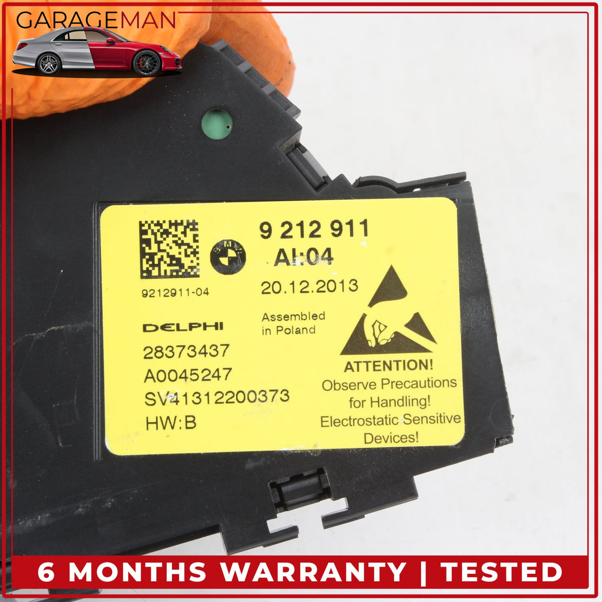 2012-2018 BMW 640i 650i M6 X5 Front Left Side Seat Adjustment Switch 9212911 OEM