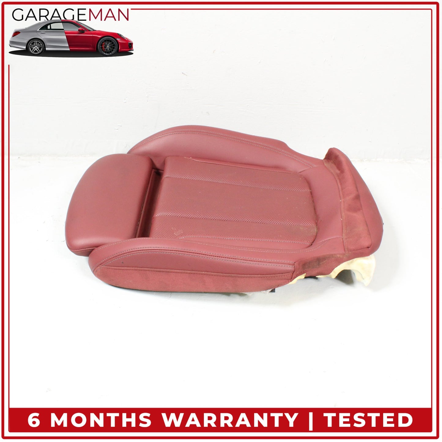 2019-2025 BMW 330i Front Right Passenger Side Lower Bottom Seat Cushion Red OEM