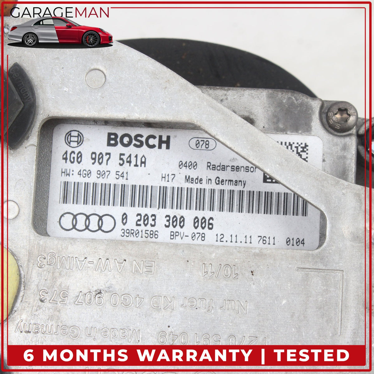 2012-2018 Audi A7 Front Left Cruise Control Distance Radar Sensor Module OEM