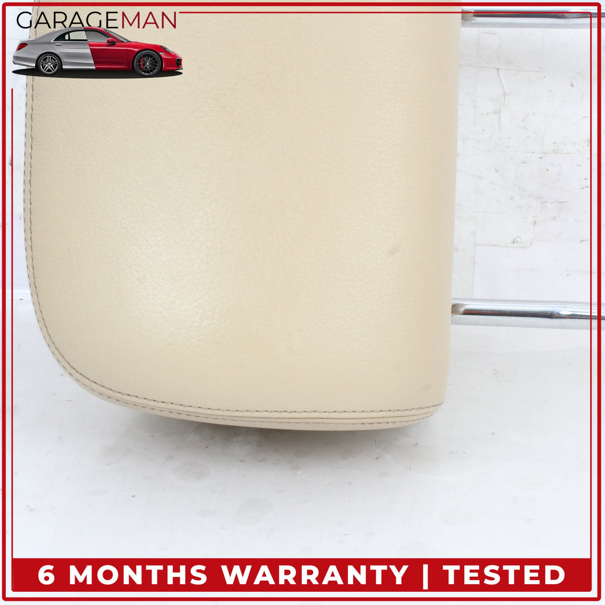 2012-2018 Audi A6 A7 Front Left and Front Right Side Seat Headrest Beige OEM