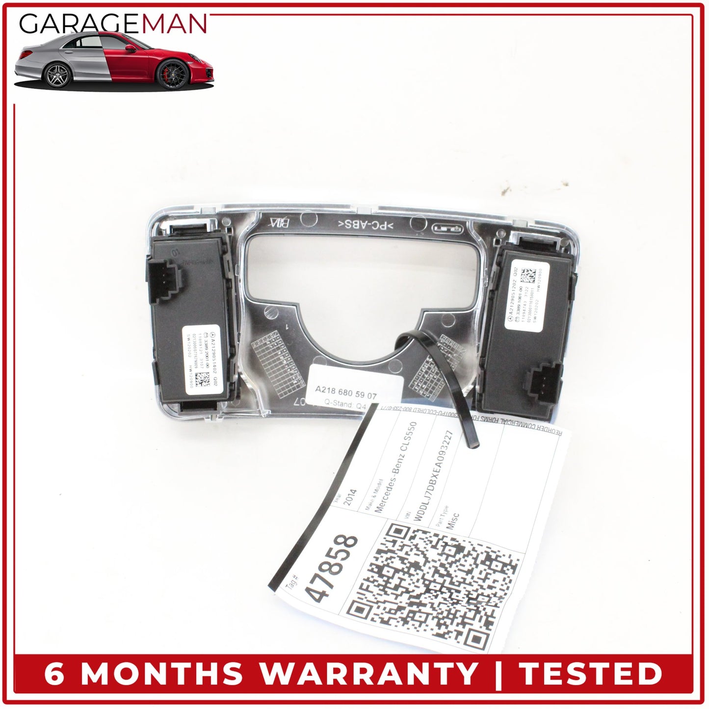 2012-2018 Mercedes W218 CLS550 Center Console Trim Bezel 2129054900 OEM