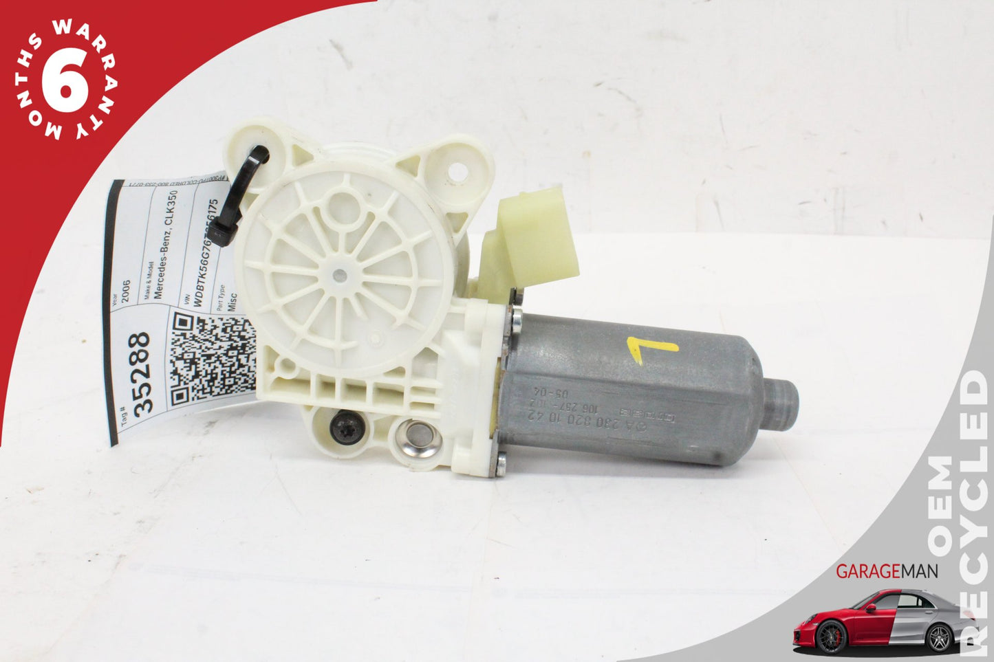 2003-2012 Mercedes W209 CLK350 Front Right Window Regulator Motor 2308201042 OEM