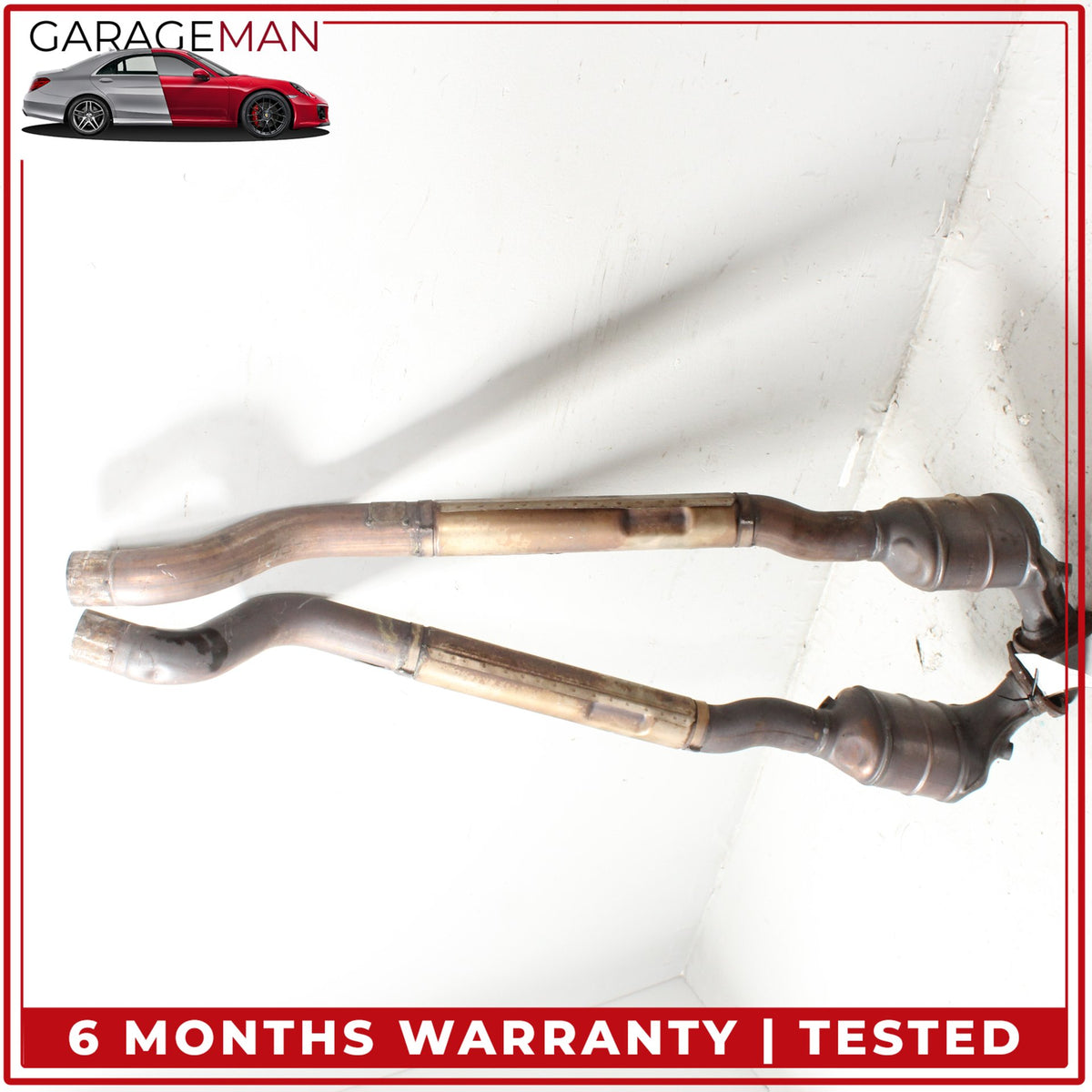 2004-2019 Maserati GranTurismo M145 Left and Right Side Exhaust Downpipe Set OEM