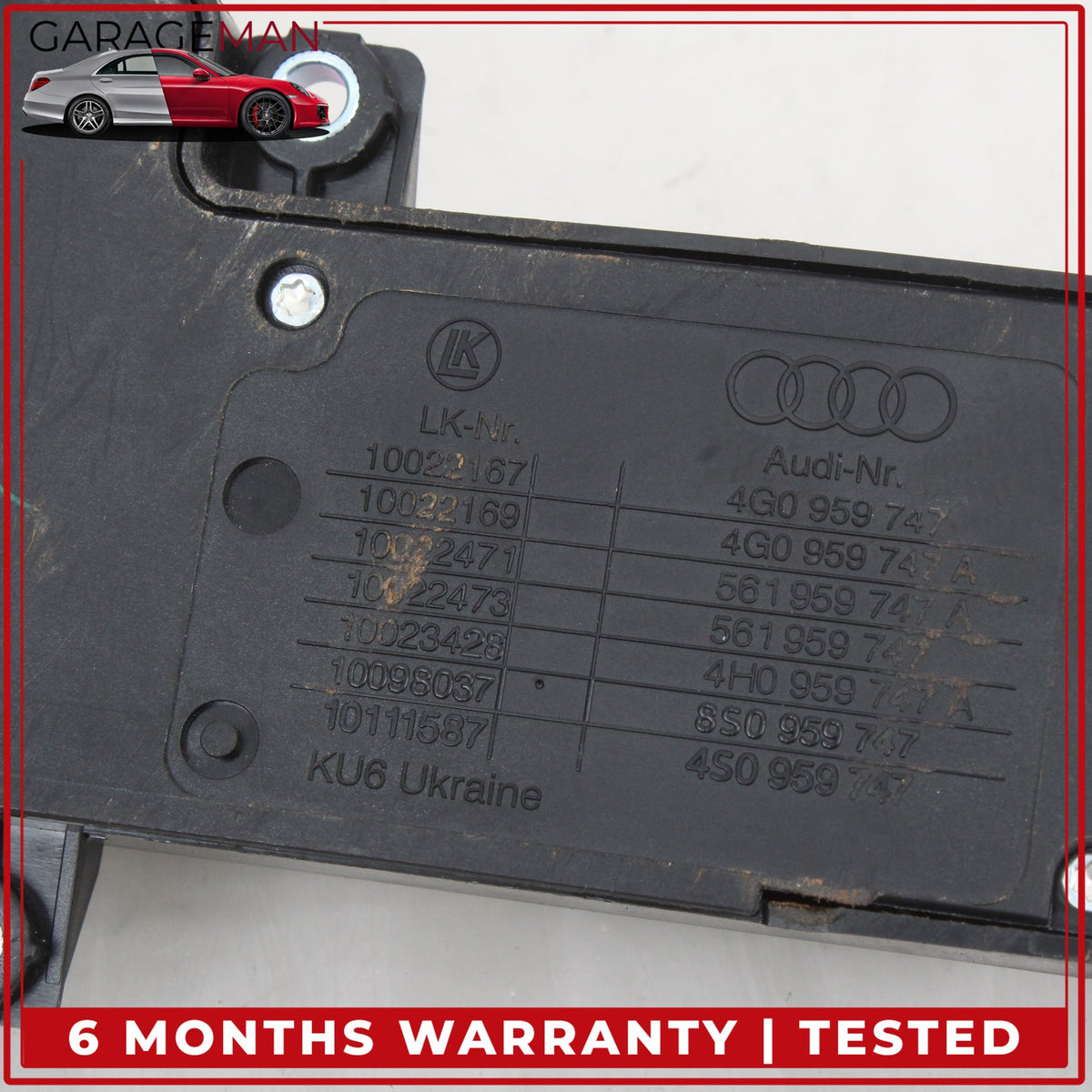 2016-2023 Audi TTS 8S Front Left Side Seat Adjustment Switch 8S0959747 OEM
